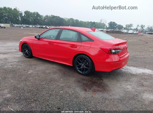 2HGFE2F50RH554997 2024 HONDA CIVIC Red უკანა მარცხენა