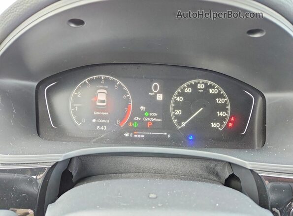 2HGFE2F50SH583552 2025 HONDA CIVIC Gray Instrument cluster view