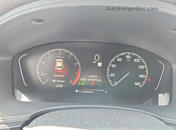 2HGFE2F50SH589495 2025 HONDA CIVIC Gray Սարքավորումների վահանակի տեսք