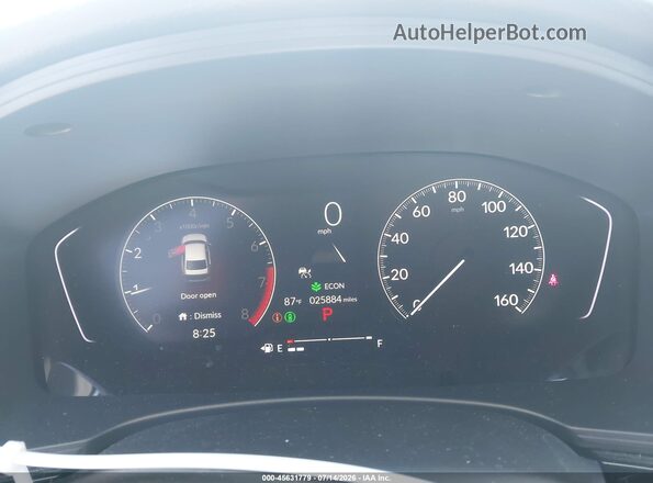 2HGFE2F50SH589982 2025 HONDA CIVIC Gray უკანა სავარძლების ხედი
