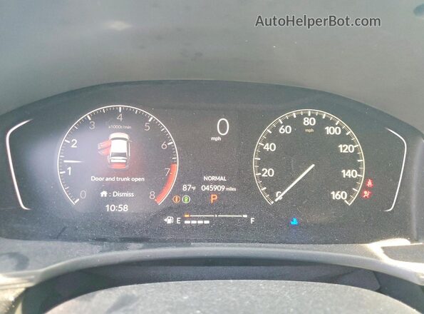 2HGFE2F51NH538804 2022 HONDA CIVIC Белый Вид щитка приборов