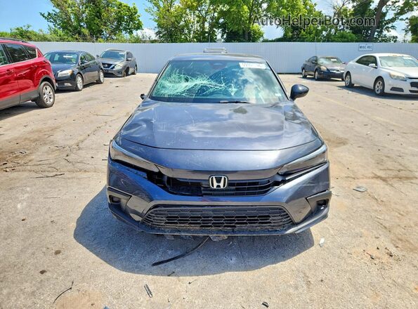 2HGFE2F51NH539225 2022 HONDA CIVIC Gray Вид спереду