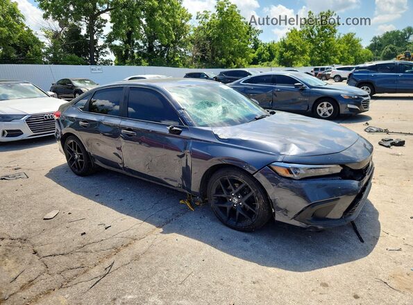 2HGFE2F51NH539225 2022 HONDA CIVIC Gray Передня права чверть