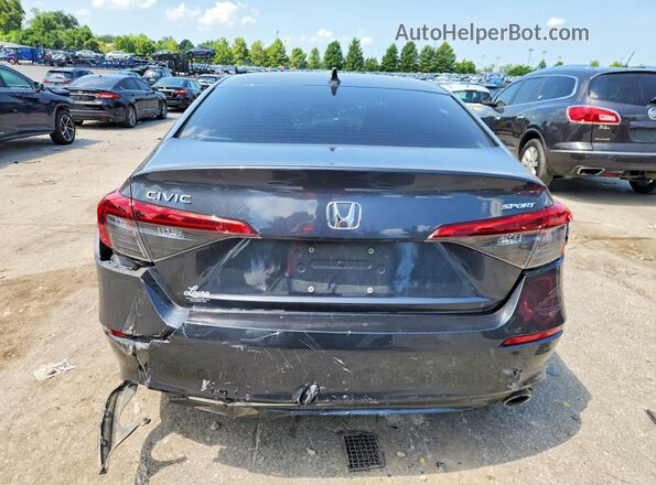 2HGFE2F51NH539225 2022 HONDA CIVIC Gray Вид ззаду
