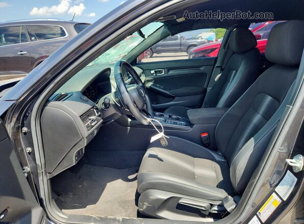 2HGFE2F51NH539225 2022 HONDA CIVIC Gray Вид салону спереду