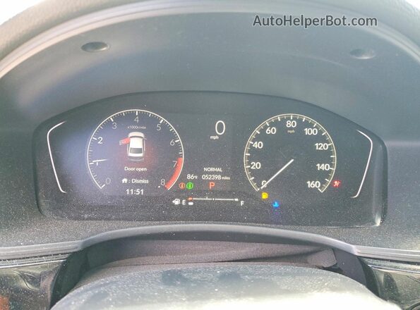 2HGFE2F51PH509323 2023 HONDA CIVIC Gray Instrument cluster view