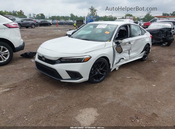 2HGFE2F51PH510259 2023 HONDA CIVIC White Առջևի ձախ երեք քառորդ տեսարան