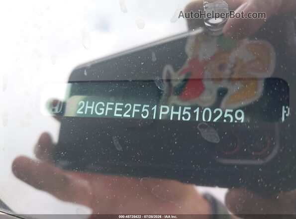 2HGFE2F51PH510259 2023 HONDA CIVIC White Շարժիչի բաժամունքի տեսք