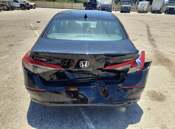 2HGFE2F51PH511945 2023 HONDA CIVIC Black Widok z tyłu