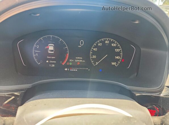 2HGFE2F51PH511945 2023 HONDA CIVIC Black Widok zestawu wskaźników
