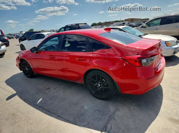 2HGFE2F51PH531418 2023 HONDA CIVIC Red Հետևի ձախ