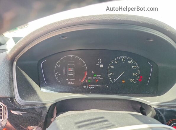 2HGFE2F51RH533463 2024 HONDA CIVIC Silver ხელსაწყოთა პანელის ხედი