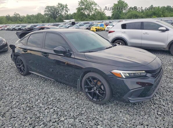 2HGFE2F51RH538615 2024 HONDA CIVIC Black Передня права чверть