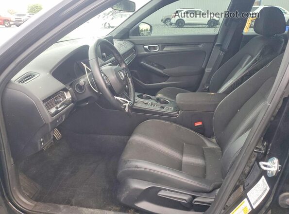 2HGFE2F51RH538615 2024 HONDA CIVIC Black Вид салону спереду