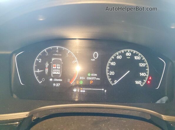 2HGFE2F51RH545399 2024 HONDA CIVIC Blue Instrument cluster view