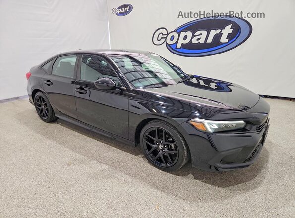 2HGFE2F51RH546018 2024 HONDA CIVIC Black Передня права чверть