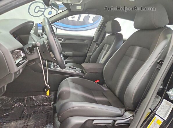 2HGFE2F51RH546018 2024 HONDA CIVIC Black Вид салону спереду