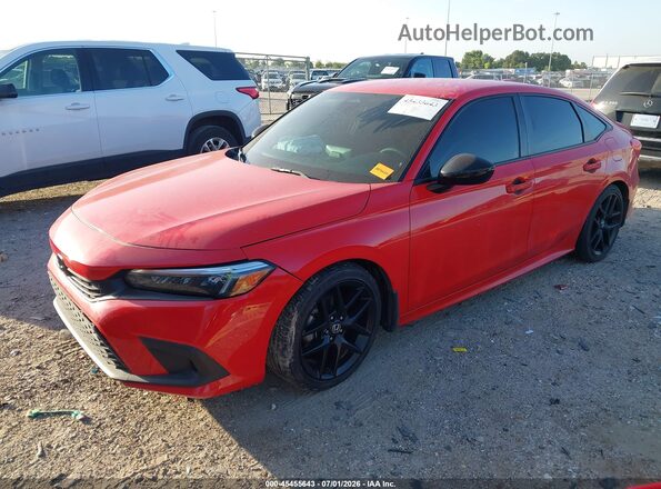 2HGFE2F51RH555740 2024 HONDA CIVIC Red Front left