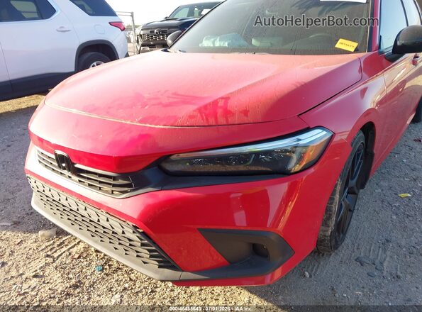 2HGFE2F51RH555740 2024 HONDA CIVIC Red Front view