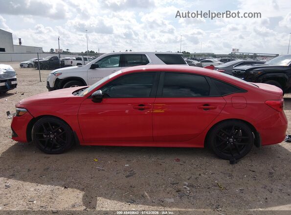 2HGFE2F51RH555740 2024 HONDA CIVIC Red 360 interior view