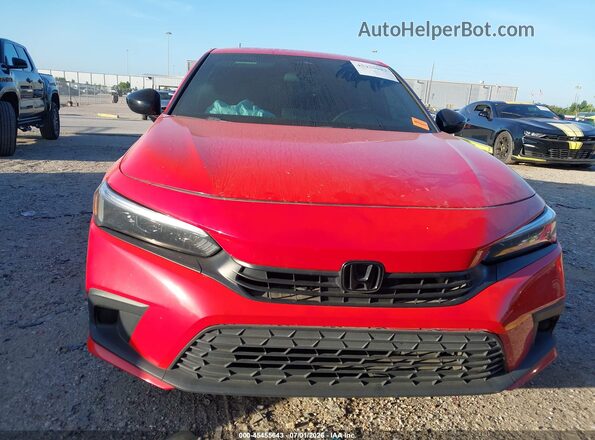 2HGFE2F51RH555740 2024 HONDA CIVIC Red Instrument cluster view