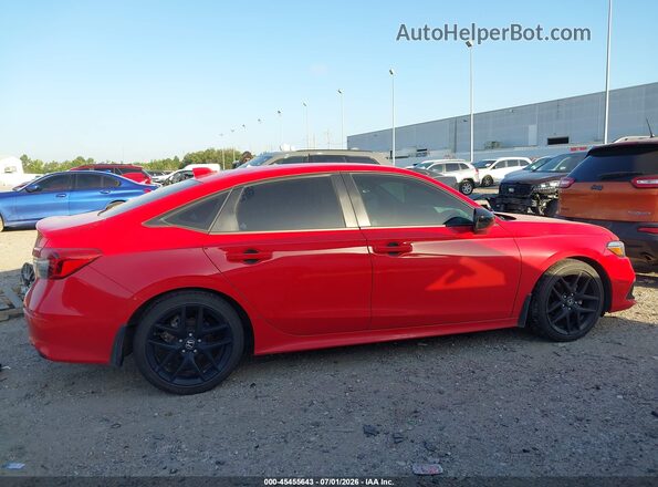 2HGFE2F51RH555740 2024 HONDA CIVIC Red Rear interior view