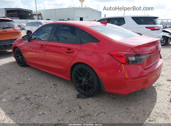 2HGFE2F51RH555740 2024 HONDA CIVIC Red Rear left