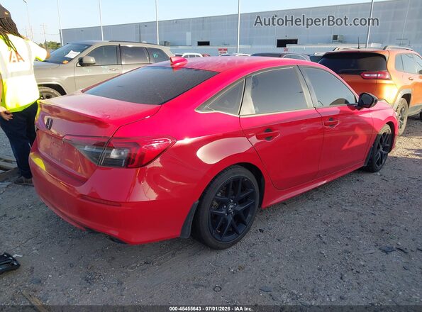 2HGFE2F51RH555740 2024 HONDA CIVIC Red Rear right