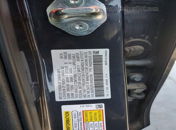2HGFE2F51SH520766 2025 HONDA CIVIC Gray Вид наклейки з VIN-кодом