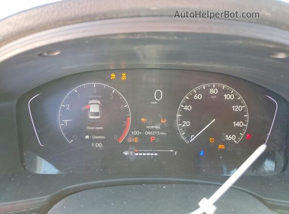 2HGFE2F51SH572351 2025 HONDA CIVIC Black Вид щитка приладів