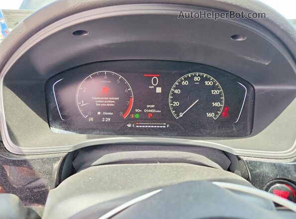 2HGFE2F51TH506237 2026 HONDA CIVIC Black ხელსაწყოთა პანელის ხედი