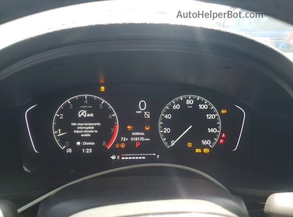 2HGFE2F51TH527654 2026 HONDA CIVIC Gray Vista del cuadro de instrumentos