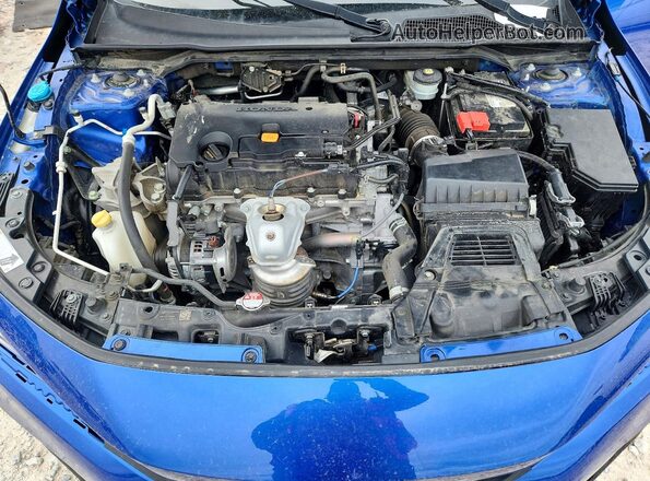 2HGFE2F52NH518769 2022 HONDA CIVIC Blue უკანა სალონის ხედი