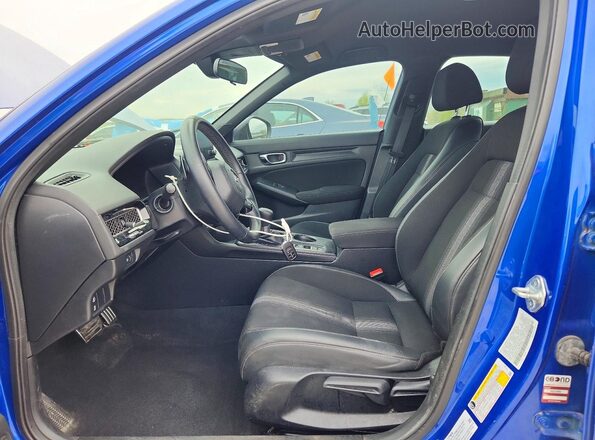 2HGFE2F52NH518769 2022 HONDA CIVIC Blue წინა სალონის ხედი