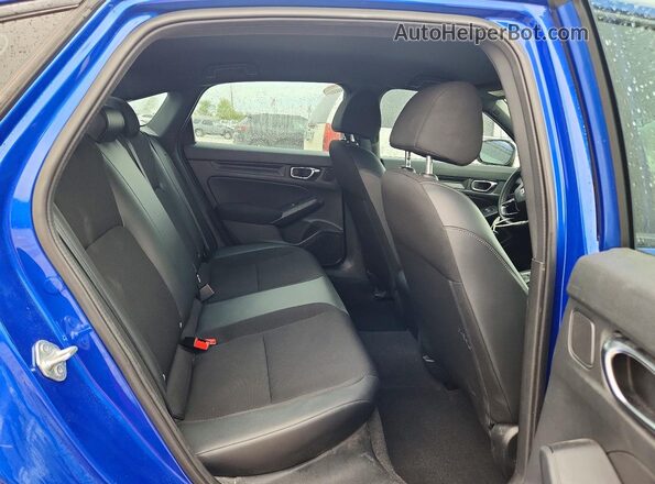 2HGFE2F52NH518769 2022 HONDA CIVIC Blue უკანა სავარძლების ხედი