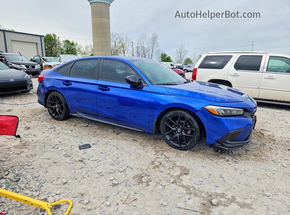 2HGFE2F52NH518769 2022 HONDA CIVIC Blue წინა მარჯვენა