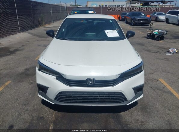 2HGFE2F52NH525866 2022 HONDA CIVIC White ხელსაწყოთა პანელის ხედი