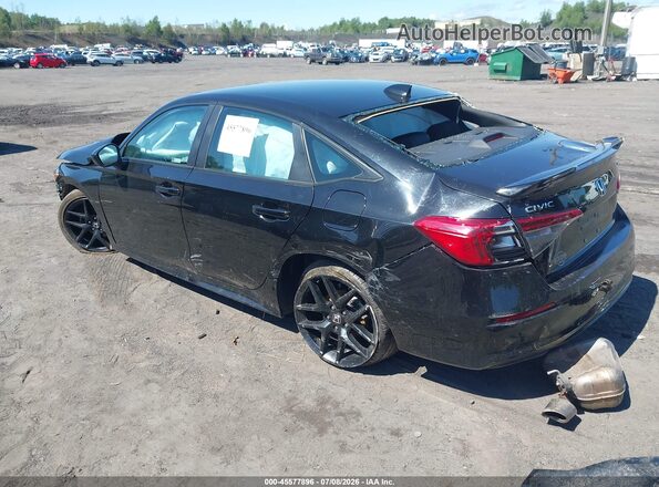 2HGFE2F52NH551223 2022 HONDA CIVIC Black უკანა მარცხენა
