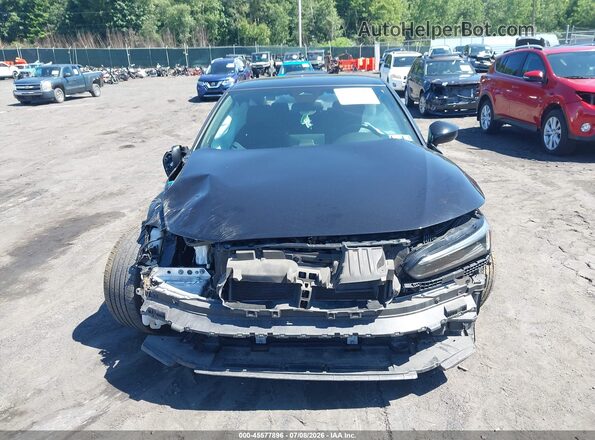 2HGFE2F52NH551223 2022 HONDA CIVIC Black წინა პანელის ხედი
