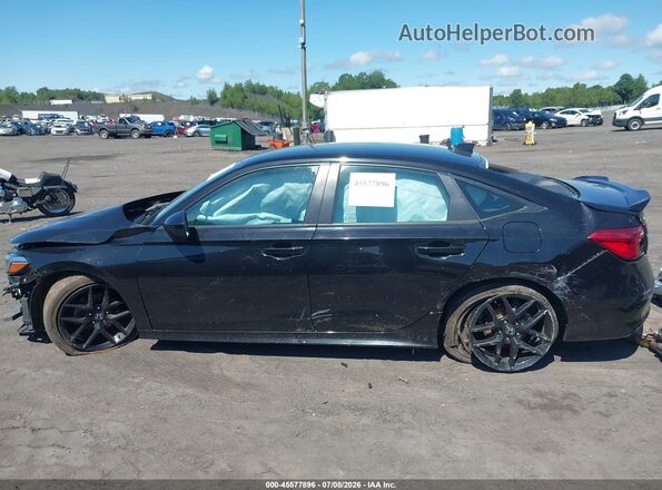 2HGFE2F52NH551223 2022 HONDA CIVIC Black უკანა სალონის ხედი