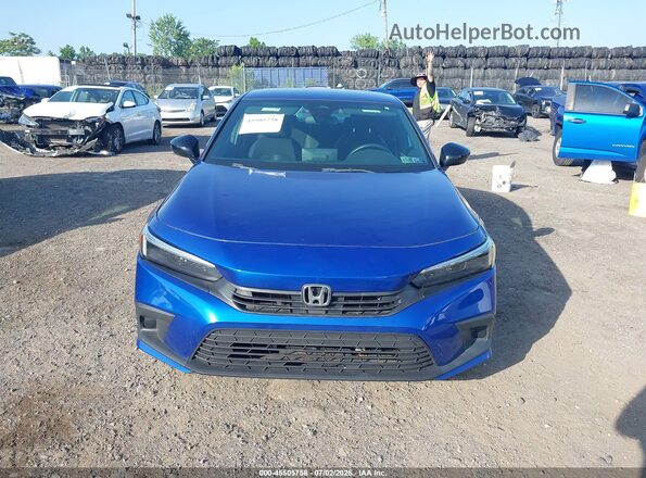 2HGFE2F52NH562190 2022 HONDA CIVIC Blue Dashboard view