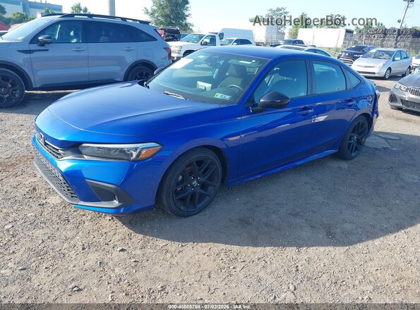 2HGFE2F52NH562190 2022 HONDA CIVIC Blue Front left