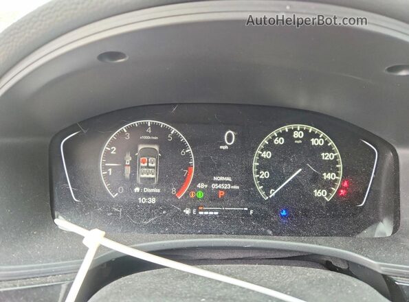 2HGFE2F52NH569060 2022 HONDA CIVIC Белый Вид щитка приборов