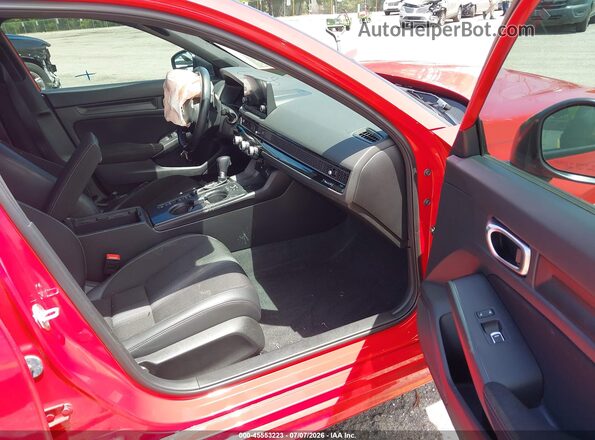 2HGFE2F52NH587378 2022 HONDA CIVIC Красный Вид салона спереди