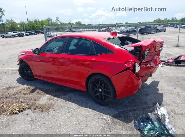 2HGFE2F52NH587378 2022 HONDA CIVIC Красный Задняя левая четверть