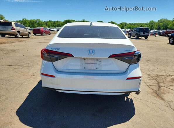 2HGFE2F52NH593651 2022 HONDA CIVIC White Вид ззаду