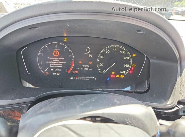 2HGFE2F52NH593651 2022 HONDA CIVIC White Вид щитка приладів