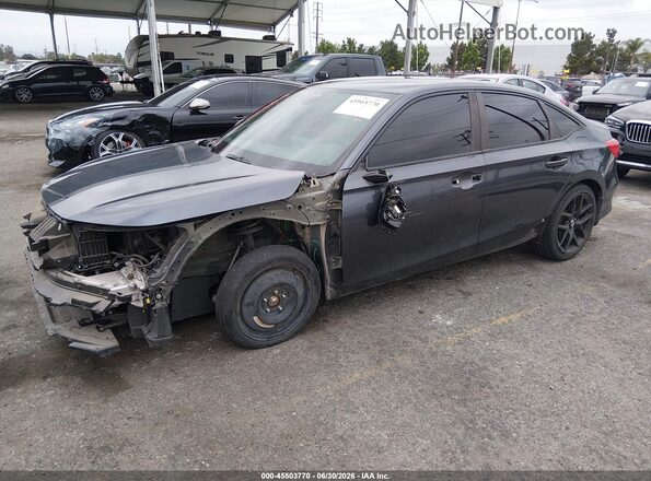 2HGFE2F52NH600596 2022 HONDA CIVIC Gray Передня ліва чверть