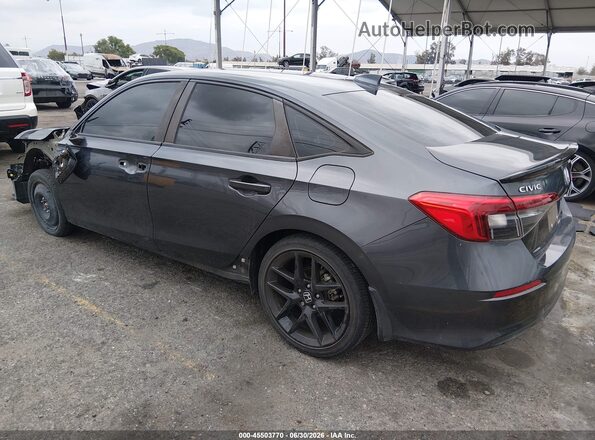 2HGFE2F52NH600596 2022 HONDA CIVIC Gray Задня ліва чверть