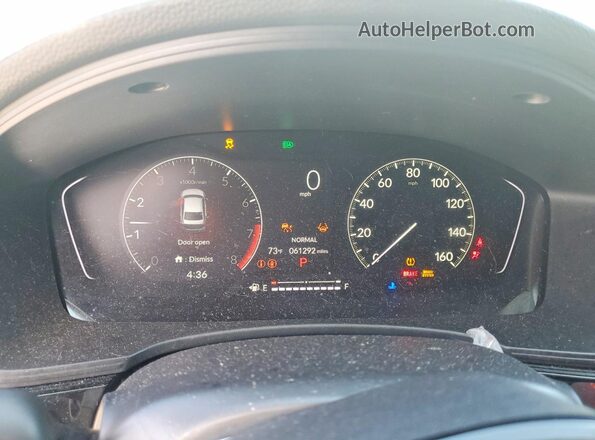 2HGFE2F52NH603465 2022 HONDA CIVIC Серебряный Вид щитка приборов